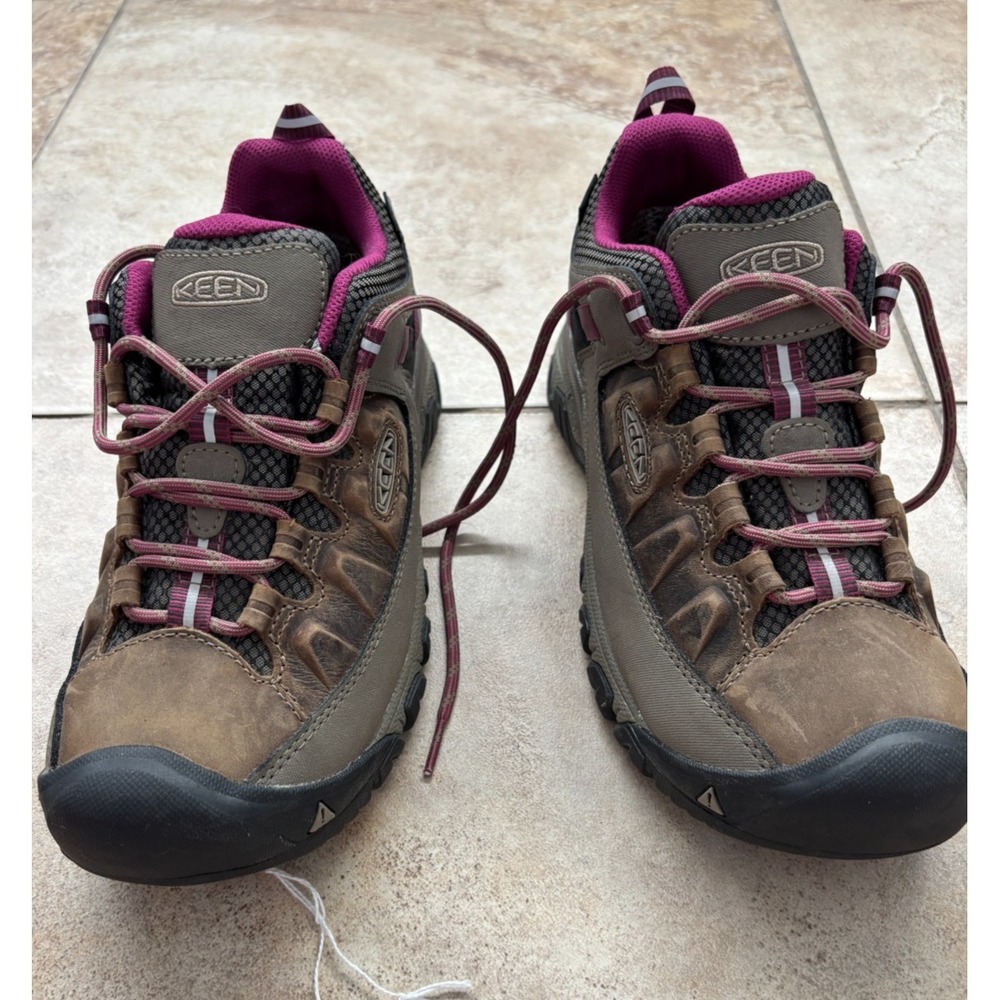 Keen Targhee III Waterproof Hiking Shoes Womens 7.5 Brown Pink 1018177